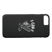 F-Caw-F Crow Retro Classic Case-Mate iPhone Hülle (Rückseite (Horizontal))