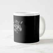 F-Caw-F Crow Retro Classic Jumbo-Tasse (Vorderseite Rechts)