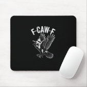 F-Caw-F Crow Retro Classic Mousepad (Mit Mouse)