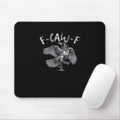 F-Caw-F Crow Retro Classic Mousepad (Mit Mouse)