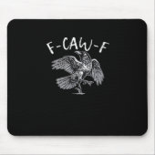 F-Caw-F Crow Retro Classic Mousepad (Vorne)