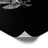 F-Caw-F Crow Retro Classic Poster (Ecke)