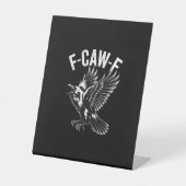 F-Caw-F Crow Retro Classic Sockelschild (Vorderseite)