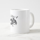 F Caw F Crow Retro Classic Style Jumbo-Tasse (Vorderseite Rechts)