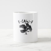 F Caw F Crow Retro Classic Style Jumbo-Tasse (Vorderseite)