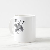 F Caw F Crow Retro Classic Style Kaffeetasse (Vorderseite Links)