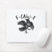 F Caw F Crow Retro Classic Style Mousepad (Mit Mouse)