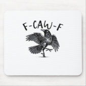 F Caw F Crow Retro Classic Style Mousepad (Vorne)