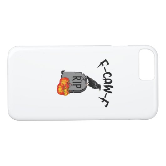 F Caw F Crow Retro Cool Case-Mate iPhone Hülle (Rückseite (Horizontal))