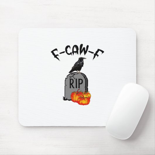 F Caw F Crow Retro Cool Mousepad (Mit Mouse)