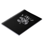 F-Caw-F Crow Retro Klassiker Notizblock (Linke Seite)