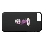 F-Caw-F Crow Skull Halloween Humor Graphic Design Case-Mate iPhone Hülle (Rückseite (Horizontal))