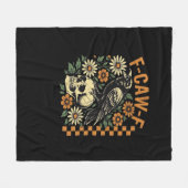 F-Caw-F Crow Vintage Graphic Fleecedecke (Vorderseite (Horizontal))