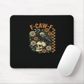 F-Caw-F Crow Vintage Graphic Mousepad (Mit Mouse)