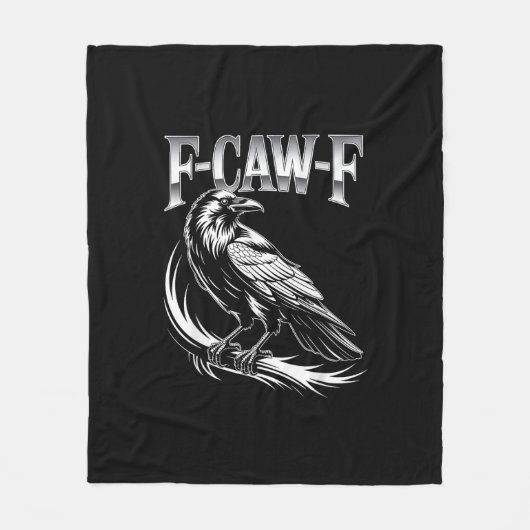 F-Caw-F Crow Womens Trendy Casual Fleecedecke (Vorderseite)