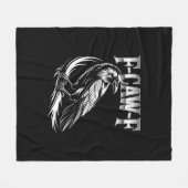 F-Caw-F Crow Womens Trendy Casual Fleecedecke (Vorderseite (Horizontal))