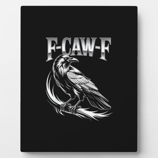 F-Caw-F Crow Womens Trendy Casual Fotoplatte (Vorderseite)