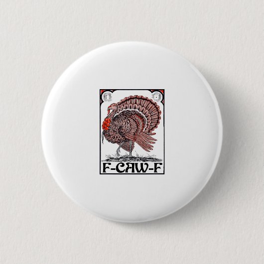F-caw-f (Erntedank-Gänse-Grafik)  Button (Vorderseite)