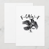 F Caw F Essential Classic Aesthetic Feiertagskarte (Vorne/Hinten)