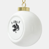 F Caw F Essential Classic Aesthetic Keramik Kugel-Ornament (Rechts)