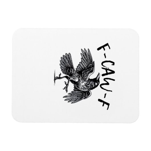 F Caw F Essential Classic Aesthetic Magnet (Horizontal)