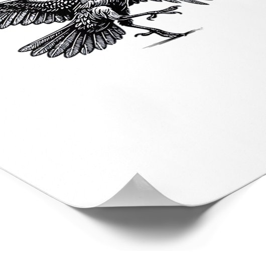 F Caw F Essential Classic Aesthetic Poster (Ecke)