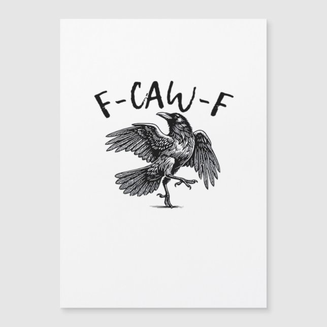 F-Caw-F Essential Classic Style Magnetkarte (Vorderseite)