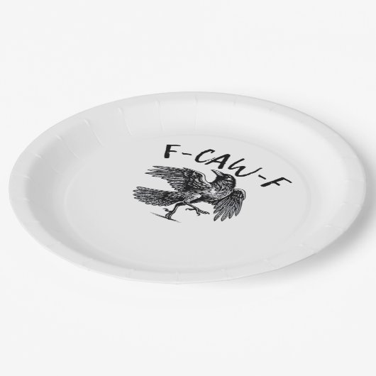 F-Caw-F Essential Classic Style Pappteller (Schrägansicht)