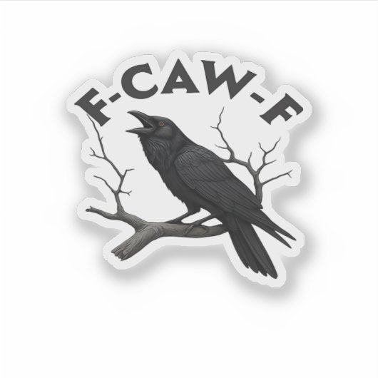 F Caw F Essential Creative Aesthetic Aufkleber (Vorderseite)