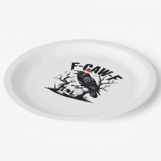 F-Caw-F Essential Funny Quote Pappteller (Schrägansicht)