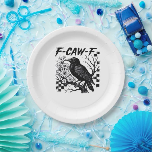 F-Caw-F Essential Funny Trendy Pappteller (Party)