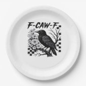 F-Caw-F Essential Funny Trendy Pappteller (Vorderseite)