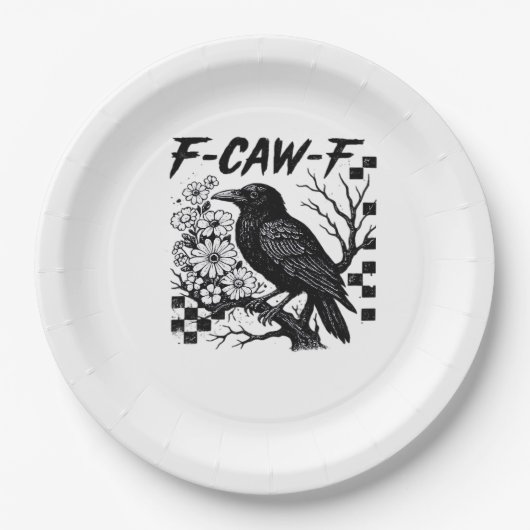 F-Caw-F Essential Funny Trendy Pappteller (Vorderseite)