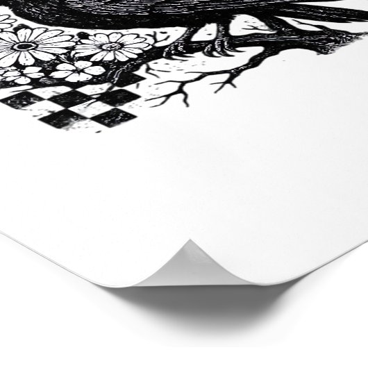 F Caw F Essential Funny Trendy Style Poster (Ecke)