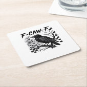 F Caw F Essential Funny Trendy Style Rechteckiger Pappuntersetzer (angewinkelt)