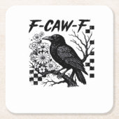 F Caw F Essential Funny Trendy Style Rechteckiger Pappuntersetzer (Vorderseite)