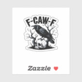 F-Caw-F Essential Minimal Clean Aufkleber (Blatt)