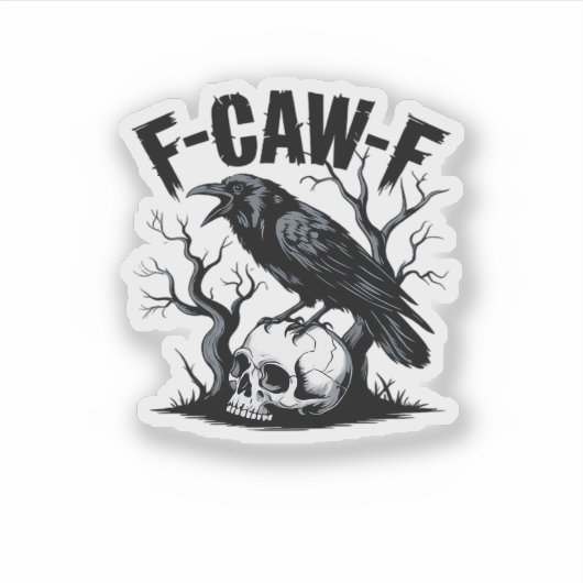 F-Caw-F Essential Minimal Clean Aufkleber (Vorderseite)