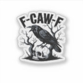 F Caw F Essential Minimal Clean Design Aufkleber (Vorderseite)