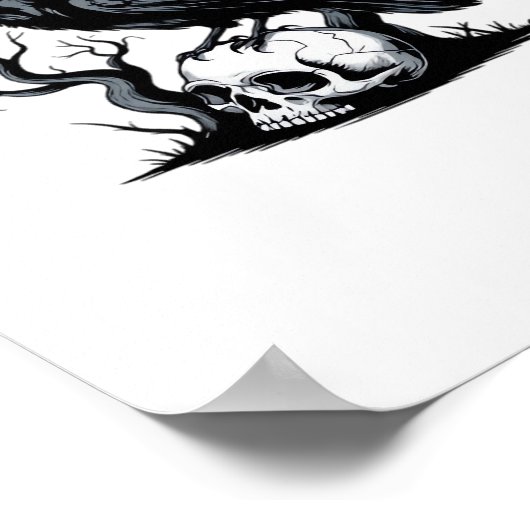 F Caw F Essential Minimal Clean Design Poster (Ecke)