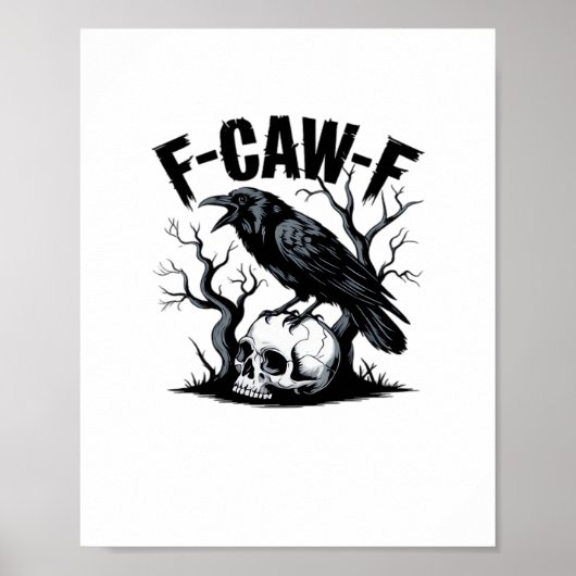 F Caw F Essential Minimal Clean Design Poster (Vorne)
