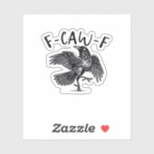 F-Caw-F Essential Retro Classic Aufkleber (Blatt)
