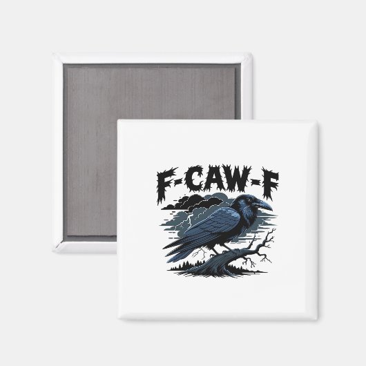 F-Caw-F Essential Retro Classic Magnet (Vorderseite/Rückseite)
