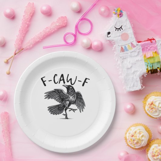 F-Caw-F Essential Retro Classic Pappteller (Party)