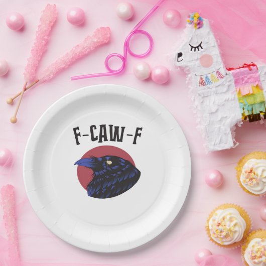 F-Caw-F Essential Retro Graphic Pappteller (Party)