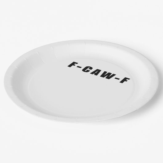 F-Caw-F Essential Simple Clean Pappteller (Schrägansicht)