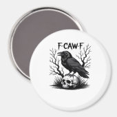 F Caw F Essential Vintage Cool Look Magnet (Vorderseite/Rückseite)