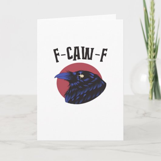 F Caw F Essential Vintage Graphic Look Karte (Vorderseite)