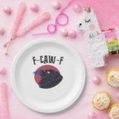 F Caw F Essential Vintage Graphic Look Pappteller (Party)