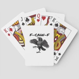 F Caw F Essential Vintage Graphic Look Spielkarten